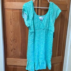 No Boundaries Smocked Mint Green Dress in Size XXL